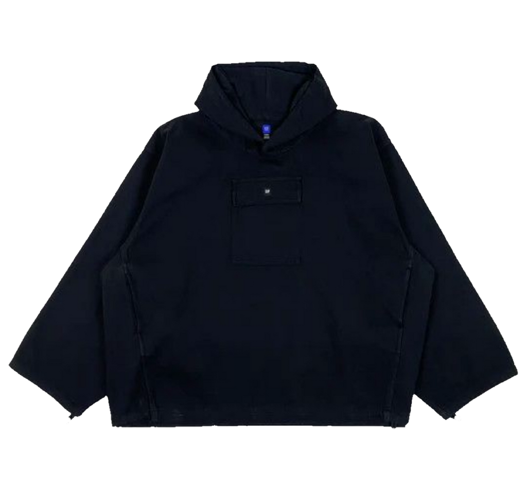 YZY GAP BALENCIAGA SATEEN ANORAK BLACK