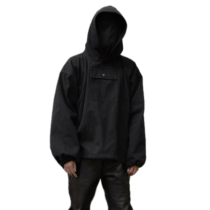 YZY GAP BALENCIAGA SATEEN ANORAK BLACK