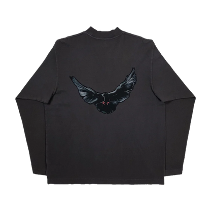 YZY GAP BALENCIAGA DOVE LONG SLEEVE DARK GREY