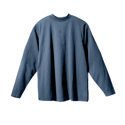 YZY GAP BALENCIAGA LOGO LONG SLEEVE DARK BLUE